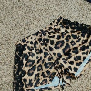 Leopard print shorts